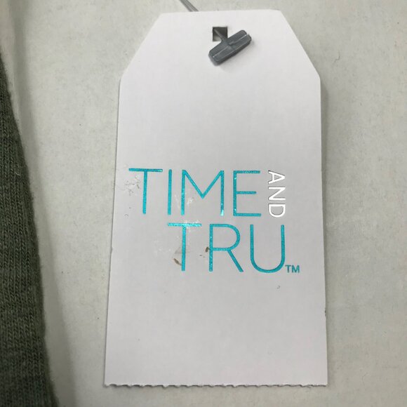 Time and Tru Women's Size 3XL 22 Crochet Trim Tank Top Green New With Tags - Picture 3 of 14